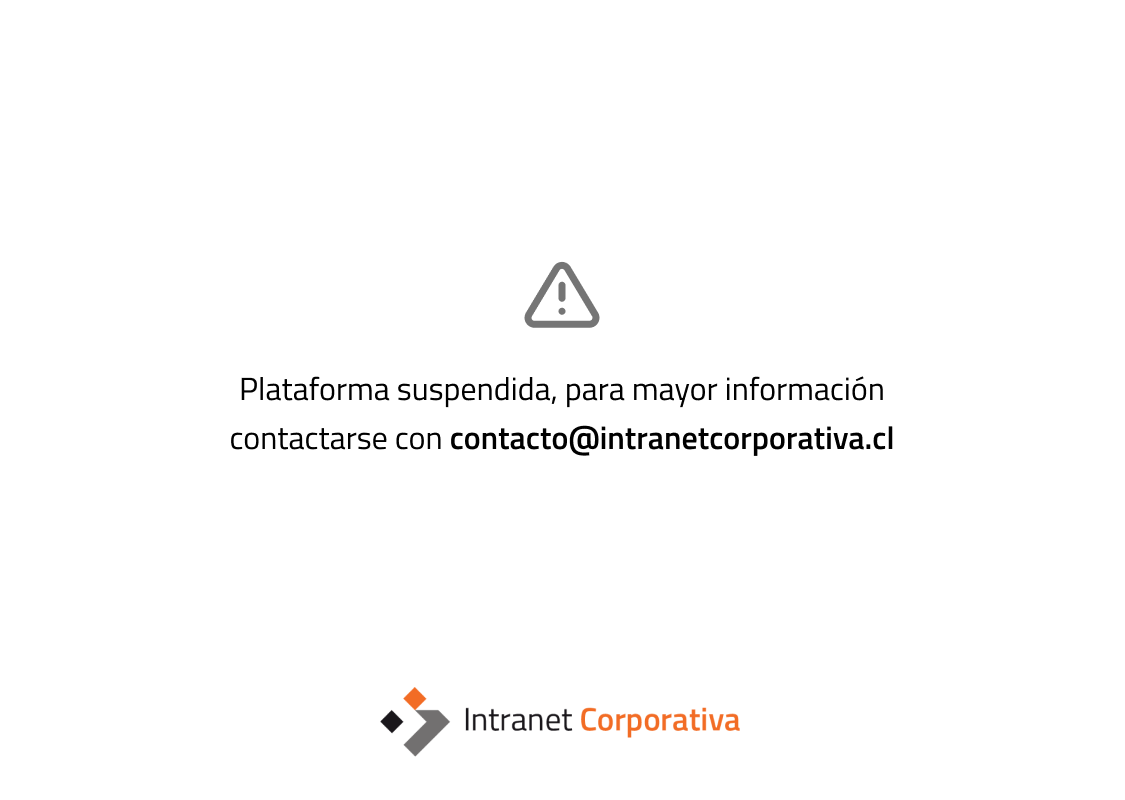 Intranet suspendida